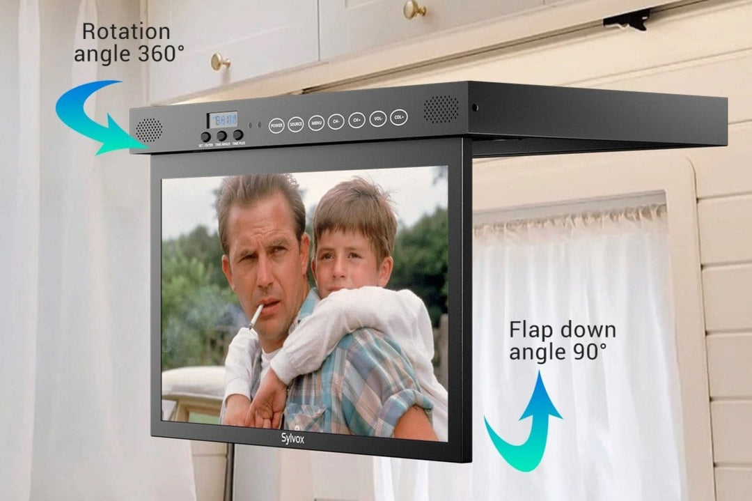 15.6" TV Inteligente Bajo Gabinete-Black Kitchen TV