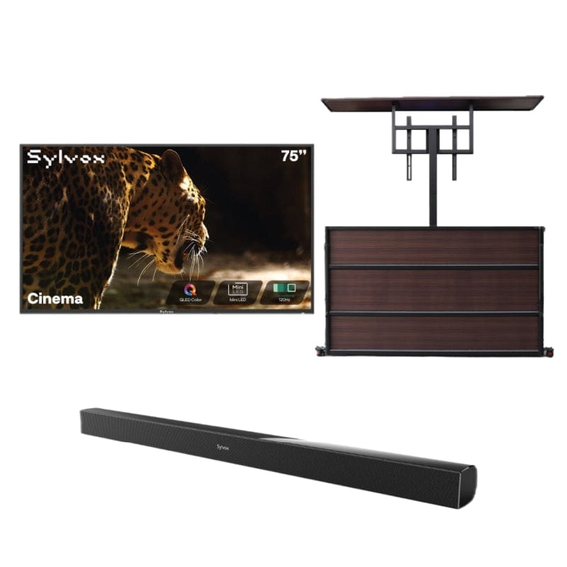 TV para Exterior Sylvox Cinema 75" Helio QLED - Modelo 2026 (120 HZ y 2000 nits)