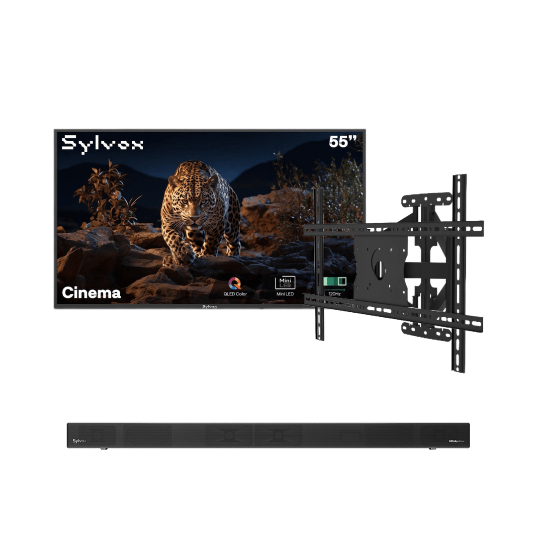 TV para Exterior Sylvox Cinema 55" Helio QLED - Modelo 2026 (120 HZ y 2000 nits)