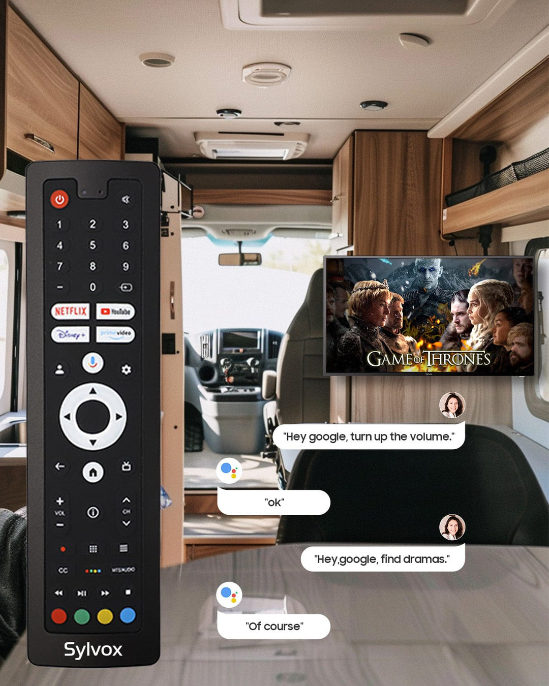 TV Google de 40" para vehículos recreativos de 12 V - Serie Vehicular