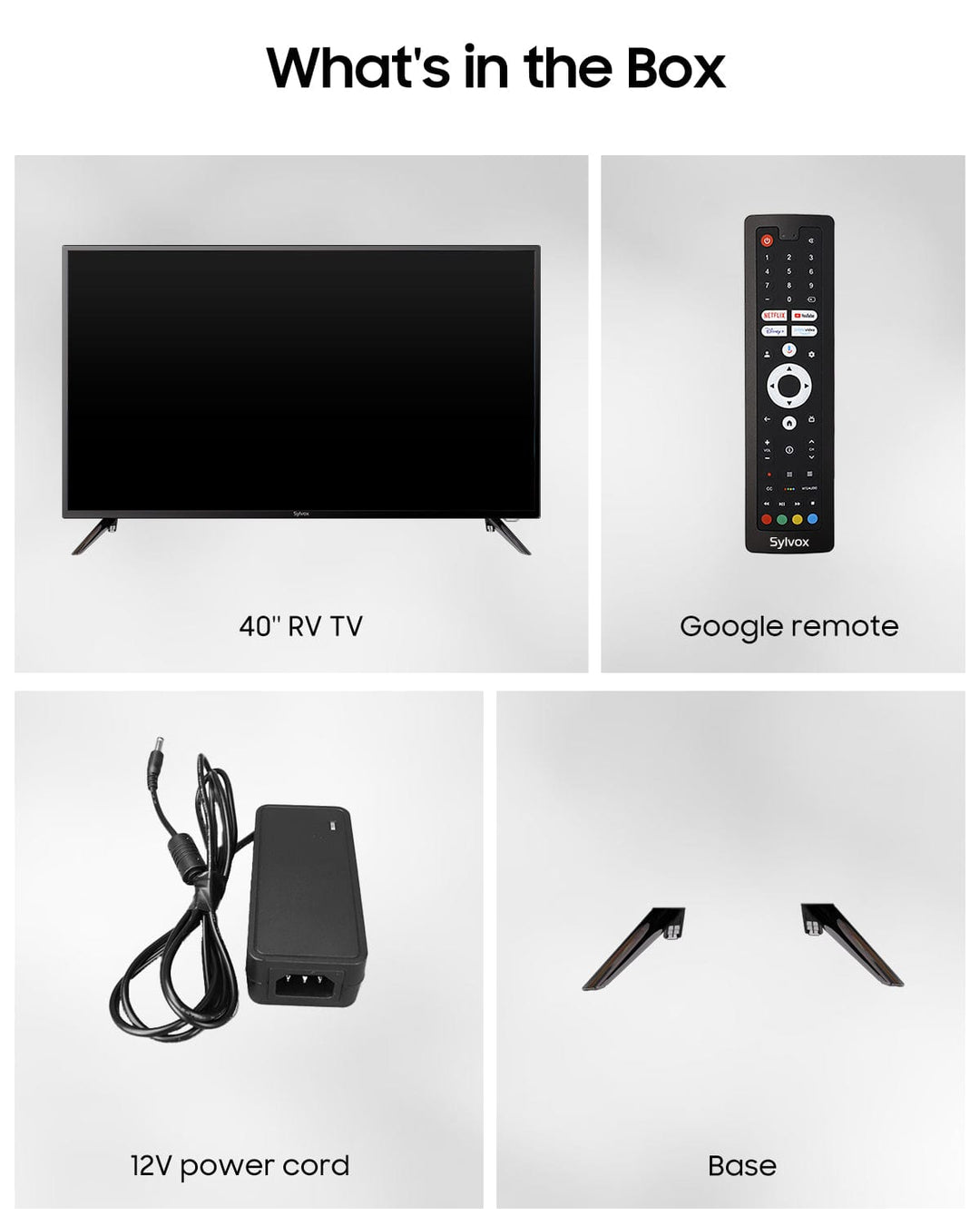 40" Google 12V RV TV - Vehicle Series