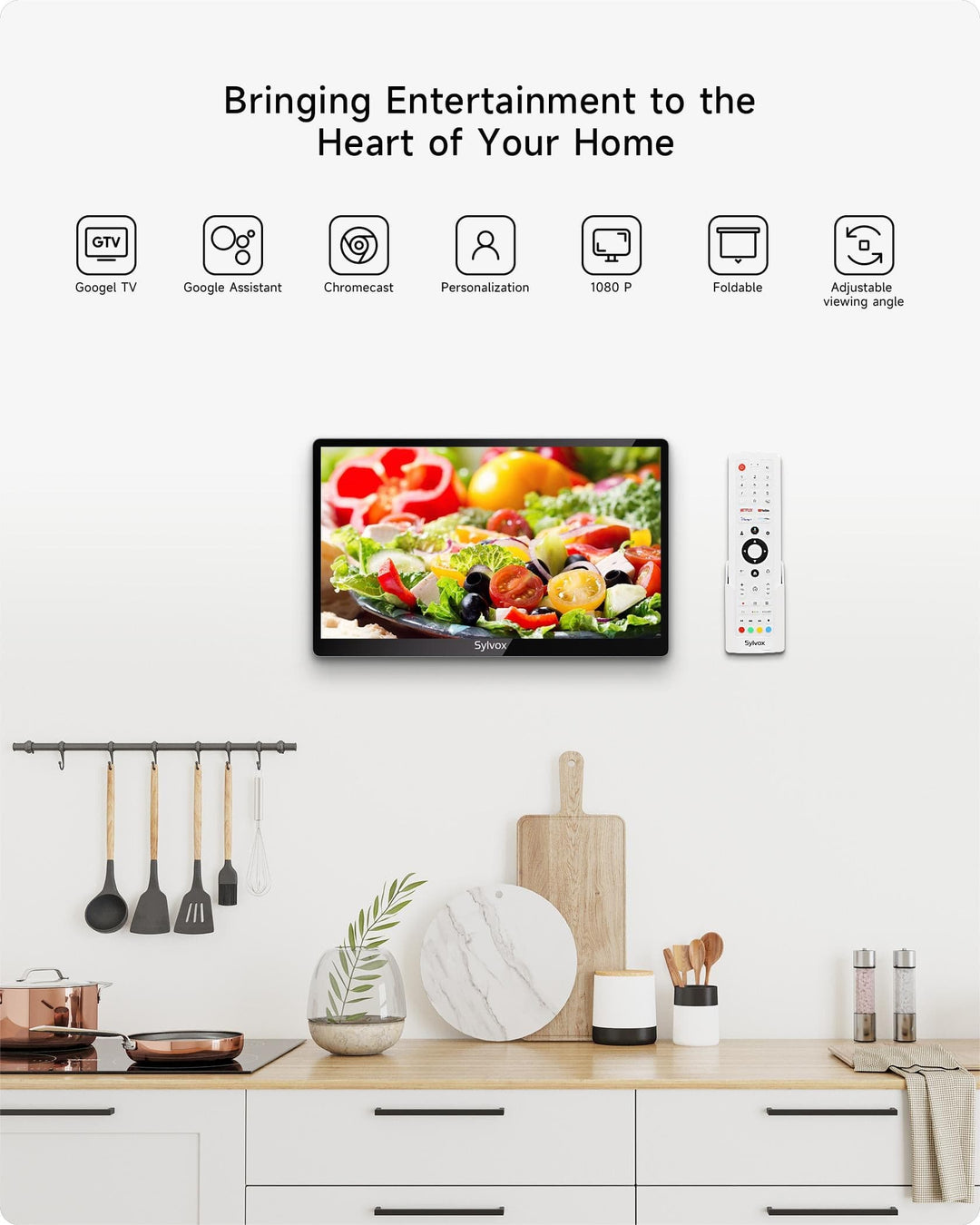 Smart TV de 15.6" para Bajo Gabinete - Serie Mini Kitchen