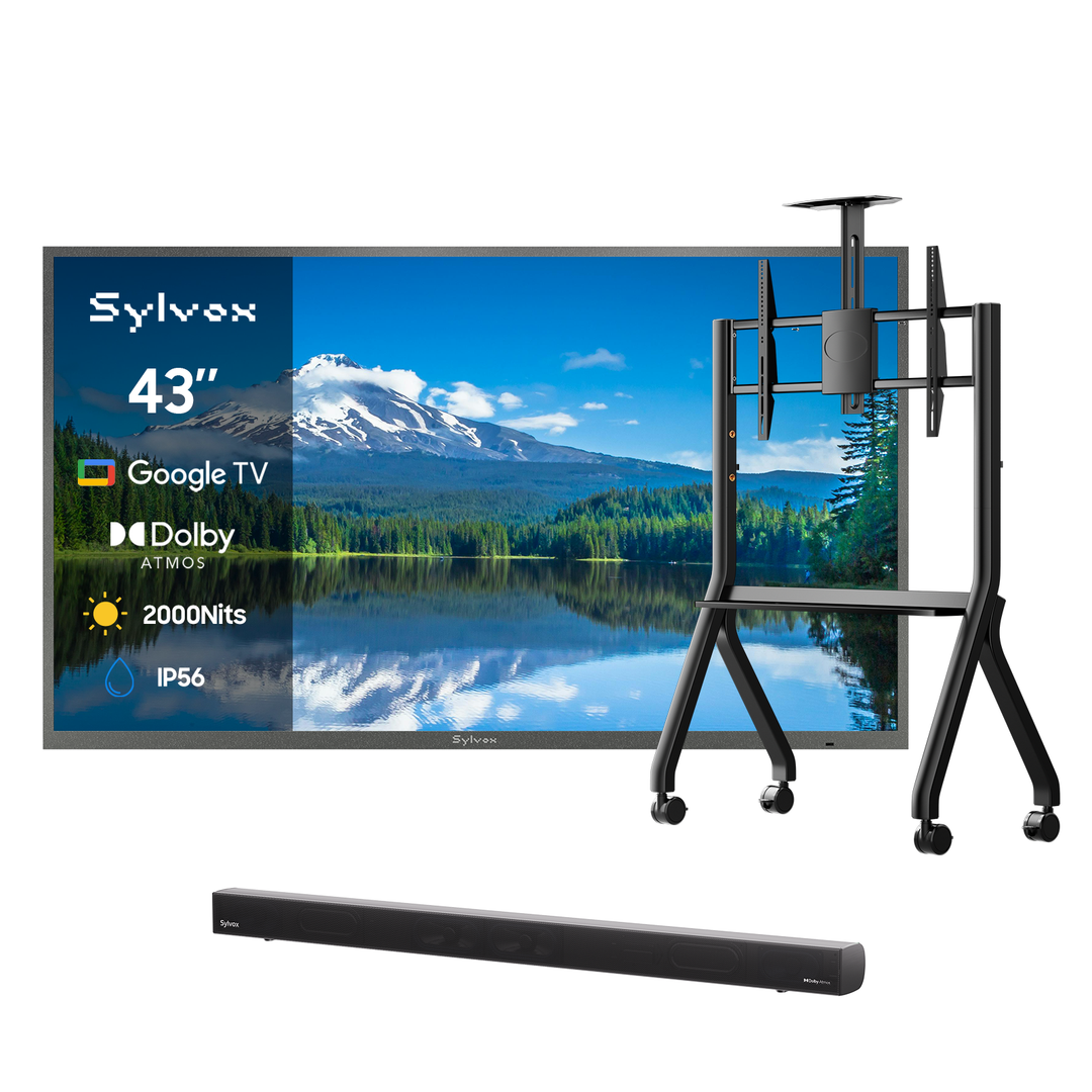 TV para Exterior de 43" con Google, 2000 Nit - Serie Pool Pro 3.0 2026