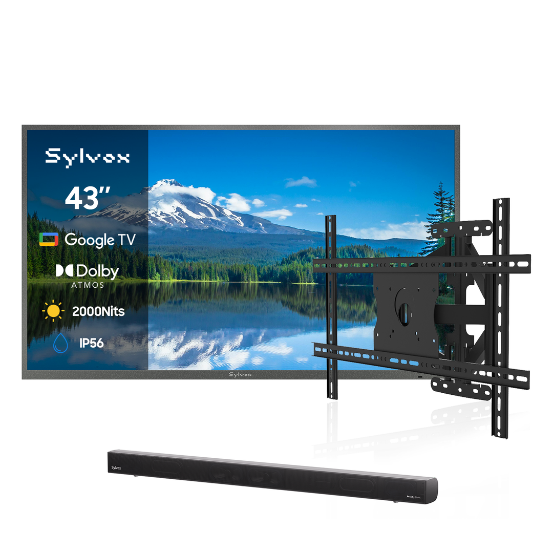 TV para Exterior de 43" con Google, 2000 Nit - Serie Pool Pro 3.0 2026