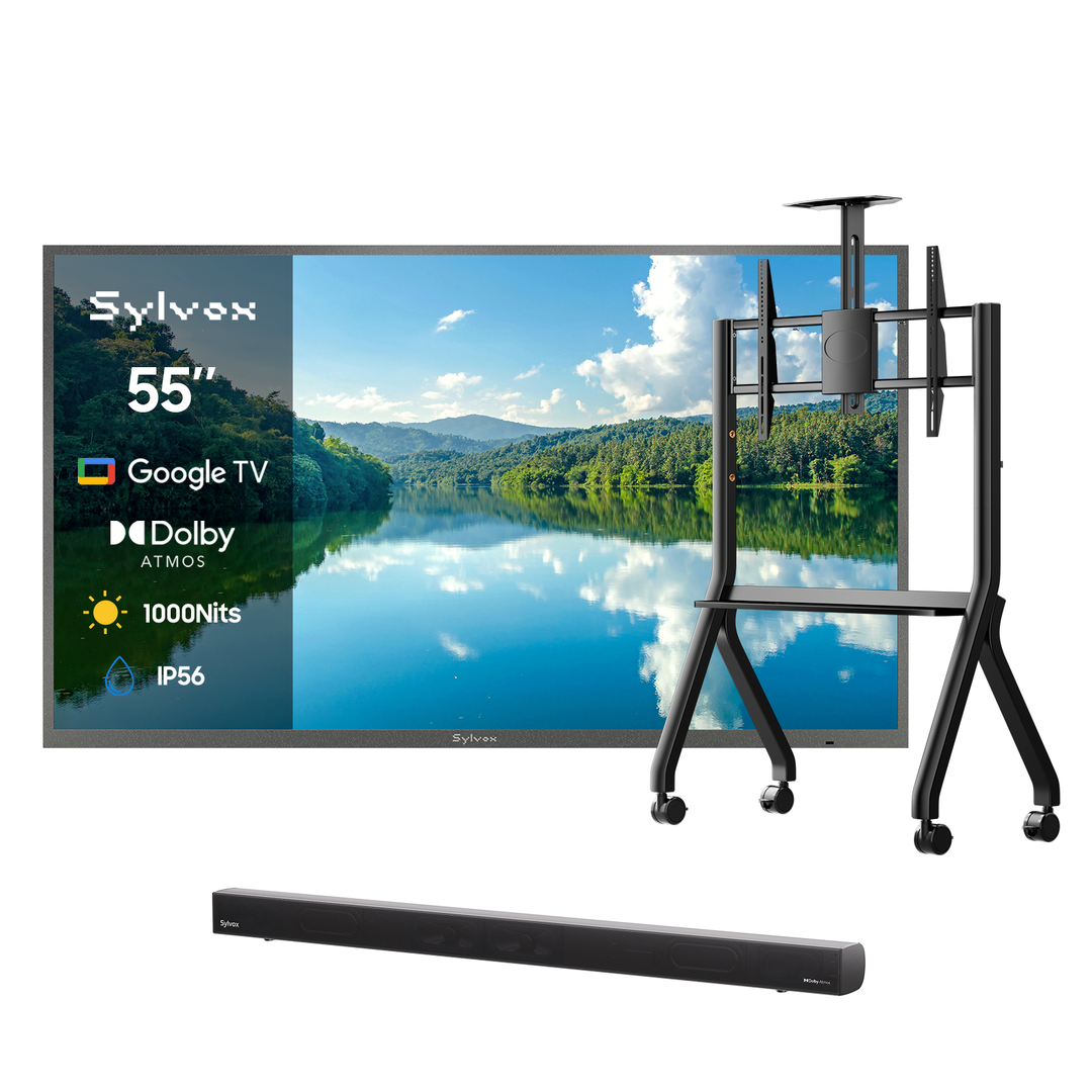 TV para Exterior de 55" con Google, 2000 Nit - Serie Pool Pro 3.0 2026