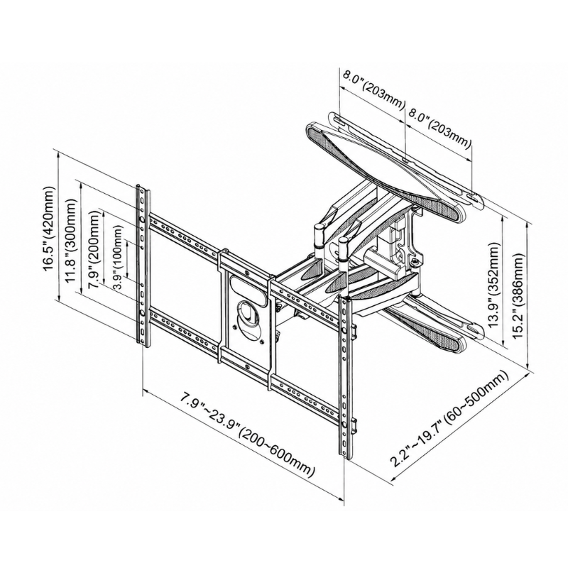 Soporte de pared para TV para Exterior